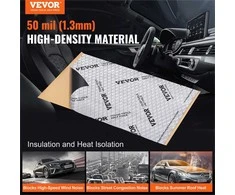 Automobilio garso izoliacinė danga triukšmo slopinimui, butilo garso izoliacija, vibracijos slopinimo medžiaga, 1.3 mm storio, 4.8 kv.m plotas, vibro izoliacija automobiliams
