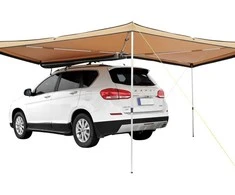 Automobilio markizė 270 laipsnių, ištraukiama šoninė, vandeniui atspari, stoginė kemperiams, palapinė auto.