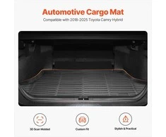 Bagažinės kilimėlis Toyota Camry Hybrid 2018–2025, pritaikyta apsauga visais metų laikais, neslystantis TPE įdėklas, juodas bagažinės dėklas, guminis įdėklas