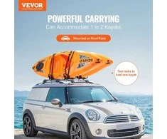 Baidarių stogo bagažinė, J formos laikiklis kelioms vandens transporto priemonėms, saugi tvirtinimo sistema, skirta automobiliui, visureigiui, sunkvežimiui