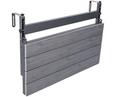 Balkoninis pakabinamas stalas, sulankstomas, reguliuojamo aukščio, 80 cm, taupantis vietą, kabantis balkono staliukas, nedidelis
