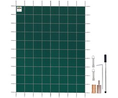 Baseino apsauginis uždangalas 4.9x9m, žieminis tinklelis, žalias. Baseino užklotas, danga