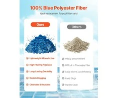 Baseino filtro kamuoliukai smėlio filtro siurbliui, 1,83 kg, daugkartinio naudojimo mėlyna filtro medžiaga