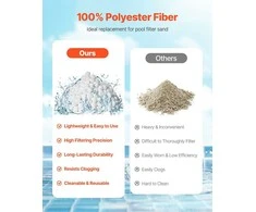 Baseino filtro kamuoliukai smėlio filtro siurbliui, 2.1kg, daugkartinio naudojimo baseino filtro kamuoliukai, poliesterio pluošto filtro kamuoliukai