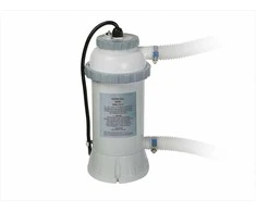 Baseino šildytuvas sodo baseinams, 3 kW elektrinis vandens šildytuvas, pripučiamiems ir karkasiniams baseinams iki 457 cm, baseino temperatūros kontrolė