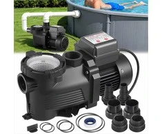 Baseino siurblys, 400W vieno greičio antžeminiams ir įkasamiems baseinams, masažinėms vonioms, SPA, su 24 valandų laikmačiu ir filtro krepšeliu, vandens cirkuliacijos siurblys