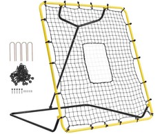 Beisbolo ir softbolo atšokimo tinklas, metimo ir gaudymo treniruoklis, reguliuojamo kampo tinklas treniruotėms, beisbolo tinklas, softbolo pagalbinė priemonė