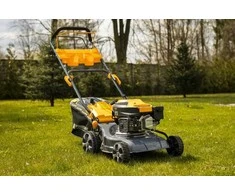 Benzininė vejapjovė su savaeigiu, 460 mm pjovimo plotis, 62L žolės surinktuvas, mulčiavimo funkcija, galinių ratų pavara