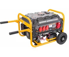 Benzininis generatorius, 3000W, 230V/400V, su AVR, elektrinis paleidimas, nešiojamas elektros generatorius statyboms ir sodui