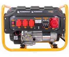 Benzininis generatorius, 3000W, 230V/400V, su AVR, statyboms, sodui ir avariniam maitinimui, nešiojama elektrinė