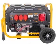 Benzininis generatorius, 3000W, 230V/400V, su AVR, elektrinis paleidimas, nešiojamas elektros generatorius statyboms ir sodui
