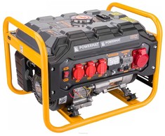 Benzininis generatorius, 3000W, 230V/400V, su AVR, statyboms, sodui ir avariniam maitinimui, nešiojama elektrinė