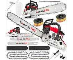 Benzininis grandininis pjūklas, galingas medienos pjovimo pjūklas, 65 cm³ variklis, 5.7 kW, malkoms, miškui ir sodui