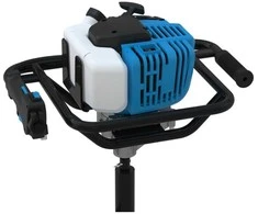 Benzininis žemės grąžtas, 52cc variklis, 1.45kW, su 100mm, 150mm ir 200mm grąžtais, sodininkystei ir kraštovaizdžio tvarkymui, žemės sraigtinis grąžtas