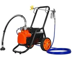 Beoris dažų purkštuvas ant vežimėlio, 1700W elektrinis, 3.5L/min, diafragminis, aukšto slėgio, dažymo įrenginys, purškimo pistoletas