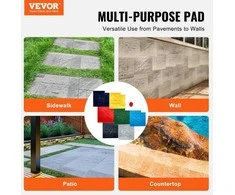 Betono štampai 618x618x17 mm, 7 vnt tekstūravimo formos, poliuretano klojimo įrankiai, betono rašto antspaudai