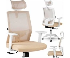 Sofotel Biuro kėdė su mikrotinkliniu audiniu, ergonomišku dizainu, reguliuojama galvos atrama, pakreipimo mechanizmu, kvėpuojančia danga, patogiu sėdėjimu
