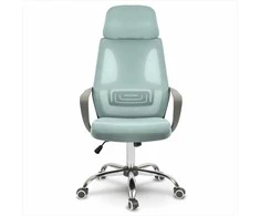 Biuro kėdė su tinklelio atlošu, reguliuojama galvos atrama ir aukščiu, ergonomiškas dizainas, modernus stilius, patogus sėdėjimas