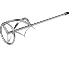 Cinkuotas maišytuvas, spiralinis, trigubas, 135 x 600 mm, M14 sriegis, betonui