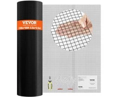 Cinkuotos vielos tinklo ritinys vištidėms, 1220x30480 mm techninė medžiaga, juodu vinilu dengtas vielos tinklelis, sodo tvora