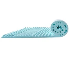 Čiužinys Viskoelastinio porolono čiužinio užtiesalas su vėsinančiu geliu, dvigulei lovai, 50.8 mm storio, 7 zonų bangelės formos gelio viskoelastinis porolono užtiesalas