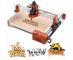 CNC frezavimo staklės medienai ir plastikui, 100W, 3 ašių graviravimo įranga, 400x400x95 mm darbinis plotas, aliuminio lydinio konstrukcija su linijiniais bėgiais