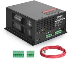 CO2 lazerio maitinimo šaltinis 80W lazeriniam vamzdžiui, graviravimo, pjovimo staklėms, lazerių maitblokams