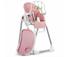 Daugiafunkcinė kūdikių aukšta kėdutė, reguliuojamo aukščio, atlošiama sėdynė, su žaislų lanku, kūdikiams ir mažiems vaikams