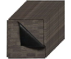 Daugkartinio naudojimo kiliminės plytelės, modulinė grindų danga 610x610 mm, minkštos pilkos ir rudos spalvos, komercinės patalpos kilimas