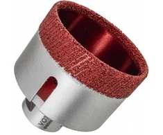 Deimantinis grąžtas 60 mm, plytelėms, porcelianui, keramikai, akmeniui, M14 tvirtinimas, sausas gręžimas, greito pjovimo grąžtas, deimantinis šerdinis grąžtas