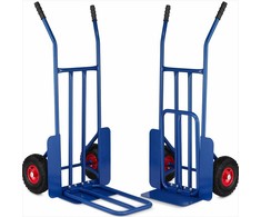 Didelės apkrovos platforminis vežimėlis, sulankstomas rankinis vežimėlis, 270 kg talpa, pramoninis vežimėlis, sandėlio vežimėlis