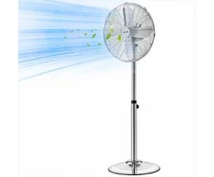Didelio greičio pastatomas ventiliatorius komerciniam ir namų naudojimui, metalinė konstrukcija, 3 greičių, pramoninis grindų ventiliatorius, svyruojantis ventiliatorius su rankena, vėsinimo įranga