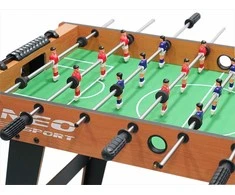 Didelis stalo futbolo žaidimas šeimos pramogoms, vidaus žaidimų stalas, varžybinis sporto žaidimas, stalo futbolas dviem žaidėjams