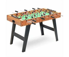 Didelis stalo futbolo žaidimas šeimos pramogoms, vidaus žaidimų stalas, varžybinis sporto žaidimas, stalo futbolas dviem žaidėjams