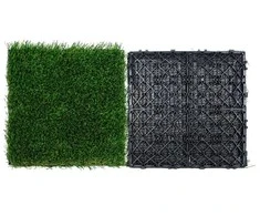 Dirbtinės žolės plytelės, sujungiama veja, savaime drenuojantis kilimėlis, 305x305mm sintetinės žolės plytelės, lauko sodo plytelės