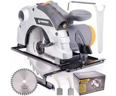 Diskinis pjūklas 185mm, 2250W, su lazeriniu kreipikliu, medienos pjovimui, didelio našumo diskinis pjūklas, nešiojamas stalo pjūklas