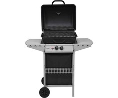 Dujinis grilis su dviem degikliais, 5.5kW, sulankstomos lentynos