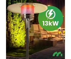 Dujinis terasos šildytuvas, 13kW lauko šildytuvas su dangčiu, propano dujų šildytuvas terasai, sodui, kiemui, renginiui, nešiojamas šildytuvas
