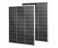 Dvipusiai saulės kolektoriai 100W, monokristalinis fotovoltinis modulis automobiliui, valčiai, kemperiui, IP67 atsparumas vandeniui, aliuminio rėmas, MC4 išvestis, saulės baterija