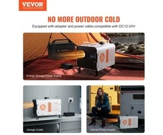 Dyzelinis šildytuvas 12V/24V 8KW, Bluetooth, RV, kemperiui, garažui, su CO jutikliu, autonominis