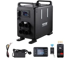 Dyzelinis Šildytuvas 12V/24V 8kW, Bluetooth, RV, Garažui, Kempingui, su CO Jutikliu, Automobiliams, Nameliams