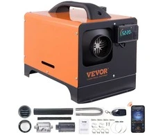 Dyzelinis šildytuvas 12V 8KW, LCD valdymas, Bluetooth, automobiliui, kemperiui, namams, nešiojamas, autonominis dyzelinis šildytuvas su valdikliu