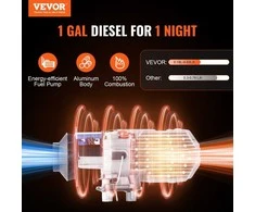 Dyzelinis šildytuvas 12V 8kW, su Bluetooth, LCD, automobiliui, autobusui, kemperiui, namams, greitas, ekonomiškas