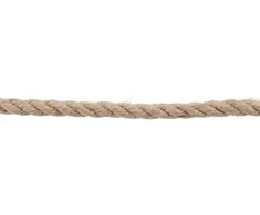 Džiuto virvė, 10mm skersmens, 200m ilgio, vytinė 3 gijų džiuto pluošto virvė, natūralaus pluošto virvė statybai, miškininkystei ir rankdarbiams