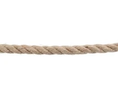 Džiuto virvė, 12mm skersmens, 150m ilgio, vytinė 3 gijų džiuto pluošto virvė, natūralaus pluošto virvė statybai, miškininkystei ir dekoravimui