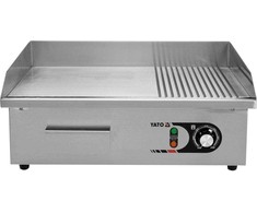 Virdulys Yato Elektrinė grilio plokštė, 3.0kW, nerūdijančio plieno korpusas, 55cm grilis