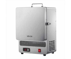 Elektrinė krosnis 1500W 1200C, stalinis lydytuvas vaškui, moliui ir metalui, nerūdijantis plienas, aukso lydymo ir keramikos glazūravimo krosnelė, metalo grūdinimo juvelyrikos įranga