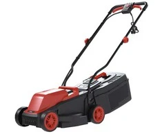 Elektrinė vejapjovė, 1300W, 320mm pjovimo plotis, 3 padėčių aukščio reguliavimas, lengva sodo vejapjovė, kompaktiška elektrinė vejapjovė