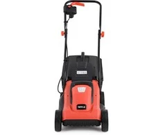 Elektrinė vejapjovė, 1300W, 330mm pjovimo plotis, 30L žolės surinkimas, mažiems sodams, tylus veikimas, reguliuojamas pjovimo aukštis