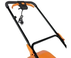Elektrinė vejapjovė, 1600W, 38cm pjovimo plotis, su žolės surinkimu, reguliuojamas pjovimo aukštis, skirta namų sodui